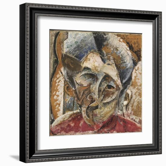 Dynamism of a Woman's Head or Head of a Woman or Decomposition of a Woman's Head-Umberto Boccioni-Framed Giclee Print