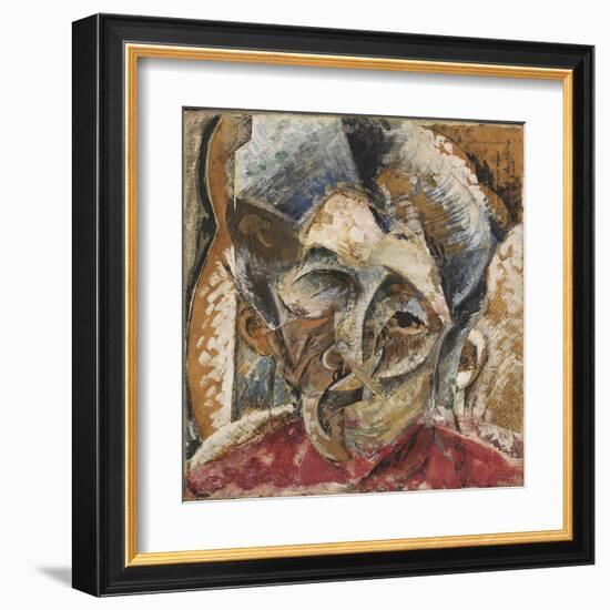 Dynamism of a Woman's Head or Head of a Woman or Decomposition of a Woman's Head-Umberto Boccioni-Framed Giclee Print