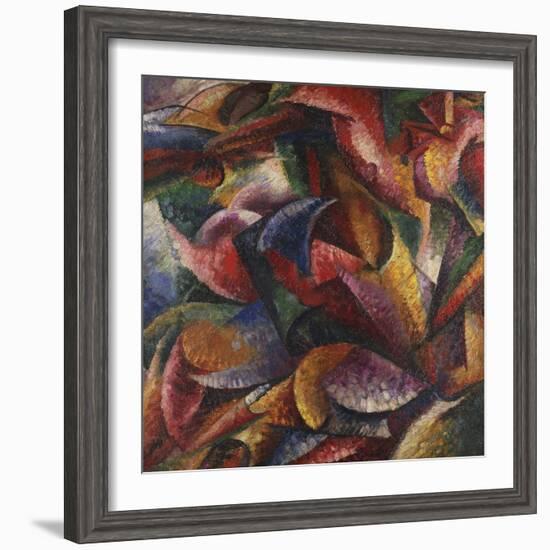 Dynamism of Human Body-Umberto Boccioni-Framed Premium Giclee Print