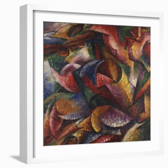 Dynamism of Human Body-Umberto Boccioni-Framed Premium Giclee Print