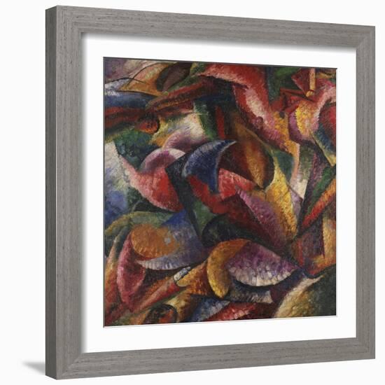 Dynamism of Human Body-Umberto Boccioni-Framed Giclee Print