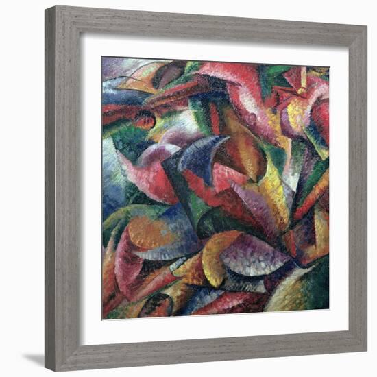 Dynamism of the Body, 1913-Umberto Boccioni-Framed Giclee Print