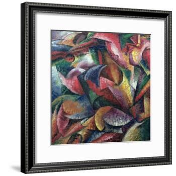 Dynamism of the Body, 1913-Umberto Boccioni-Framed Giclee Print