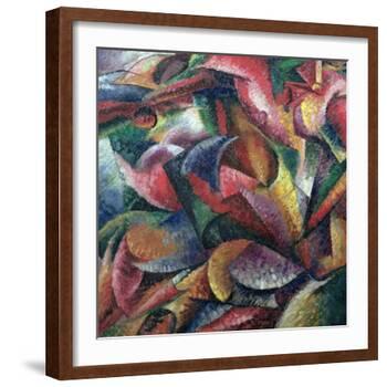 Dynamism of the Body, 1913-Umberto Boccioni-Framed Giclee Print