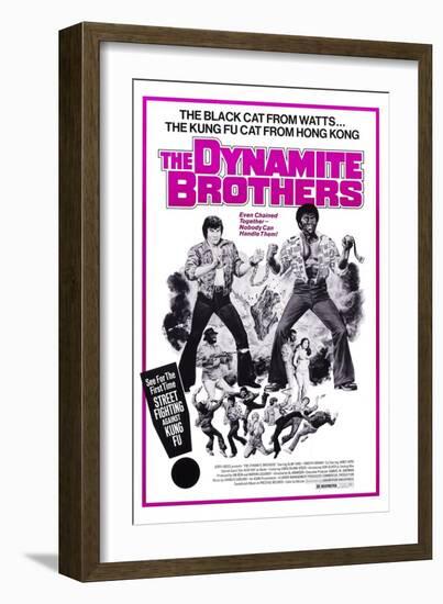 Dynamite Brothers, from Left: Alan Tang, Timothy Brown, 1974-null-Framed Art Print