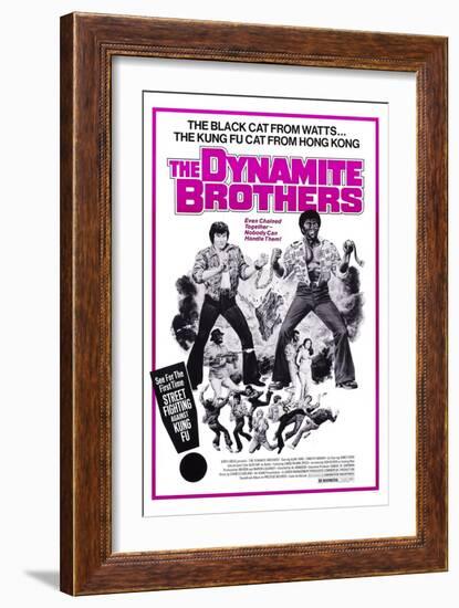 Dynamite Brothers, from Left: Alan Tang, Timothy Brown, 1974-null-Framed Art Print