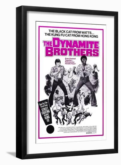 Dynamite Brothers, from Left: Alan Tang, Timothy Brown, 1974-null-Framed Art Print