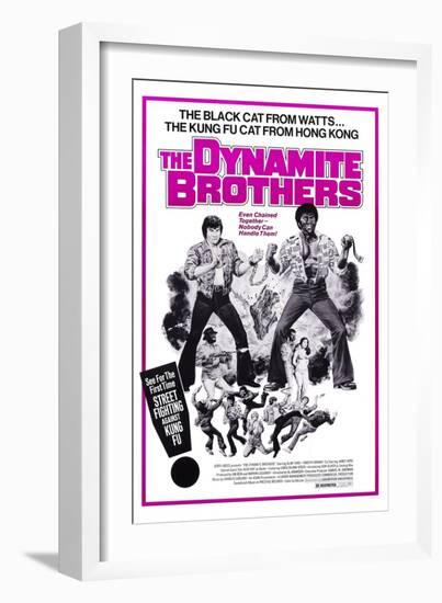 Dynamite Brothers, from Left: Alan Tang, Timothy Brown, 1974-null-Framed Art Print