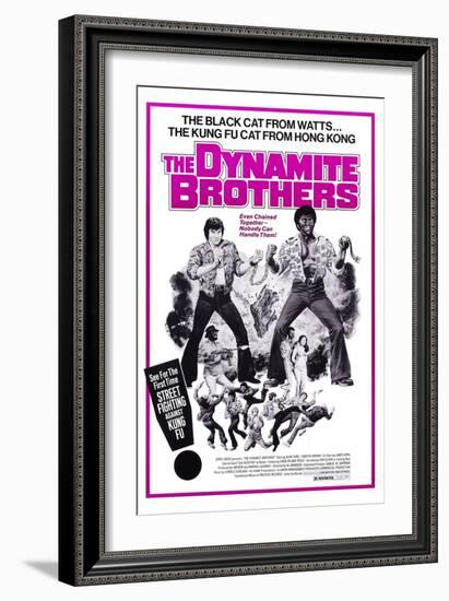 Dynamite Brothers, from Left: Alan Tang, Timothy Brown, 1974-null-Framed Art Print