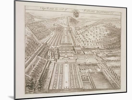 Dyrham Park, the Seat of William Blathwayt (C.1649-1717)-Johannes Kip-Mounted Giclee Print