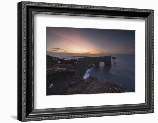 Dyrholaey before Sunrise, Iceland-Niki Haselwanter-Framed Photographic Print