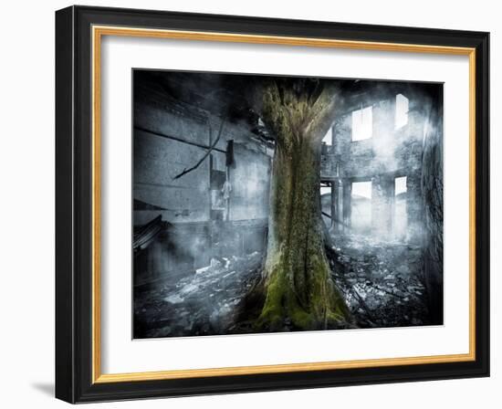 Dystopia, Conceptual Artwork-Victor Habbick-Framed Photographic Print