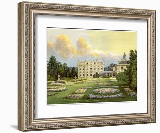 Dytchley House, Oxfordshire, Home of Viscount Dillon, C1880-Benjamin Fawcett-Framed Giclee Print