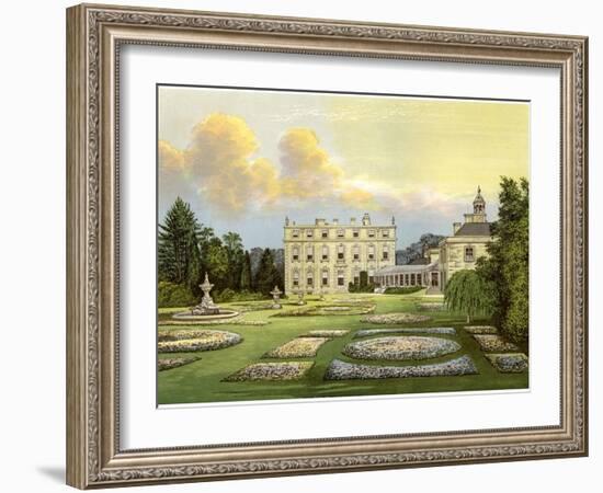 Dytchley House, Oxfordshire, Home of Viscount Dillon, C1880-Benjamin Fawcett-Framed Giclee Print