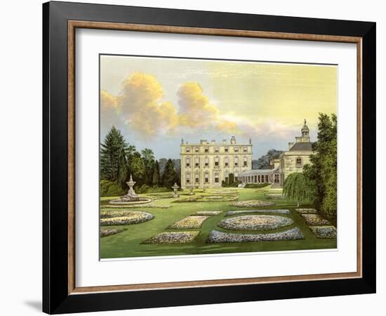 Dytchley House, Oxfordshire, Home of Viscount Dillon, C1880-Benjamin Fawcett-Framed Giclee Print