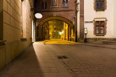 Market Square at Night, Poland, Krakow.-dziewul-Photographic Print