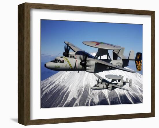 E-2C Hawkeyes-Stocktrek Images-Framed Photographic Print