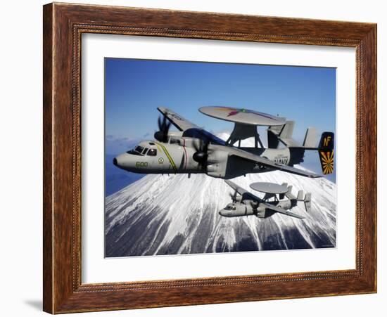 E-2C Hawkeyes-Stocktrek Images-Framed Photographic Print