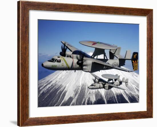 E-2C Hawkeyes-Stocktrek Images-Framed Photographic Print