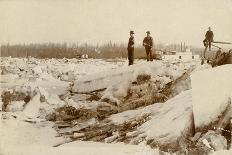 Standing On The Frozen Yukon River Circle City, Alaska, Late 1890s-E.A. Sather-Art Print