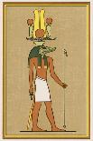 Book of the Dead: Ani and His Wife Tutu Adoring Thoth-E.a. Wallis Budge-Framed Art Print