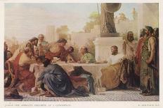 The Emperor Julian (Known as "The Apostate") Presides Over a Conference-E. Armitage-Photographic Print