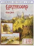 Luxembourg Travel Poster-E. Bourgeois-Framed Premier Image Canvas