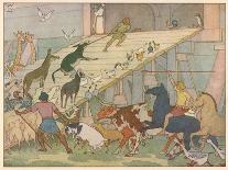 Noah's Ark, Noah's Sons Encourage the Animal Couples to Board the Ark-E. Boyd Smith-Art Print