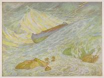 Noah's Ark, The Ark Weathers Some Pretty Rough Weather as the Storm Build Up-E. Boyd Smith-Art Print