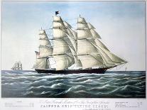 Clipper Ship Flying Cloud, 1851-1907-E Brown Jr-Premier Image Canvas