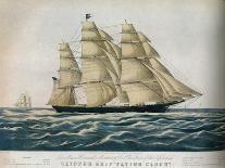 Clipper Ship Flying Cloud, 1851-1907-E Brown Jr-Framed Giclee Print