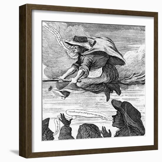 E. Canning Vindicated, or Gypsies Flight to Enfield Wash', 1753 (Etching)-English-Framed Giclee Print