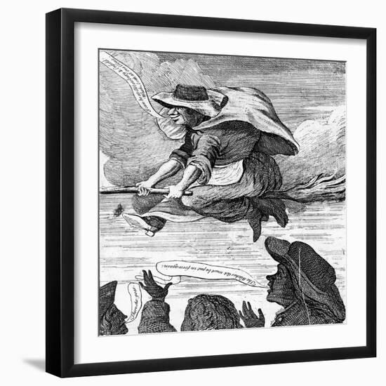 E. Canning Vindicated, or Gypsies Flight to Enfield Wash', 1753 (Etching)-English-Framed Giclee Print