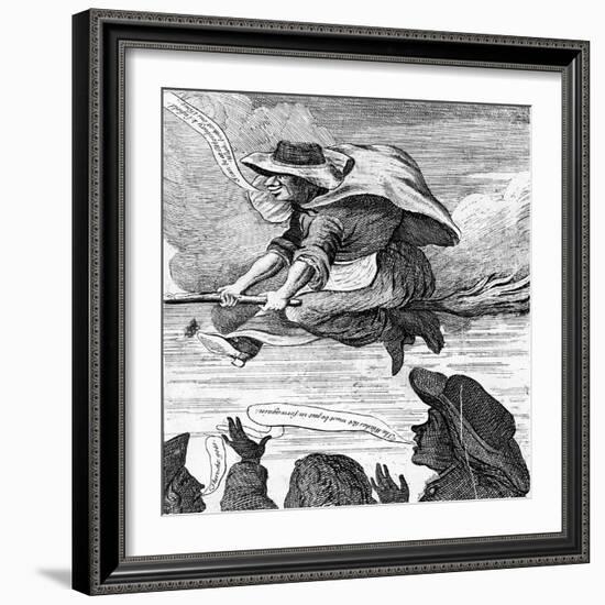 E. Canning Vindicated, or Gypsies Flight to Enfield Wash', 1753 (Etching)-English-Framed Giclee Print