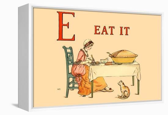 E Eat It-Kate Greenaway-Framed Stretched Canvas