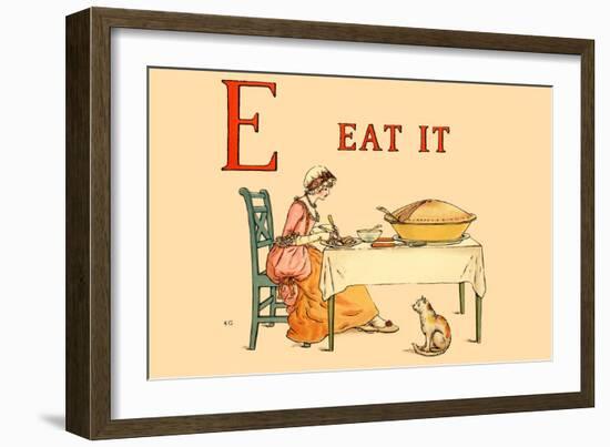 E Eat It-Kate Greenaway-Framed Art Print