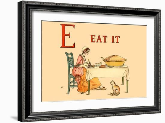 E Eat It-Kate Greenaway-Framed Art Print