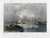 The Narrows as Seen from Staten Island, New York, USA, 1837-E Finden-Framed Giclee Print