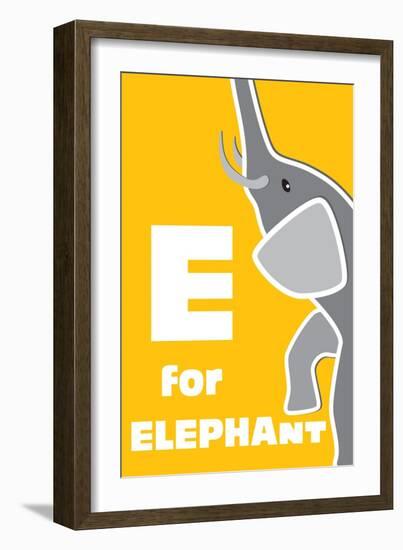 E For The Elephant, An Animal Alphabet For The Children-Elizabeta Lexa-Framed Premium Giclee Print