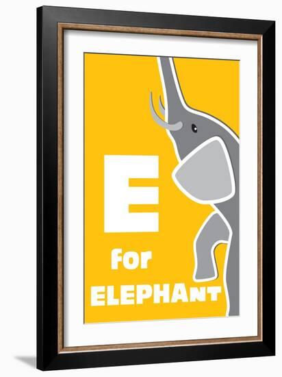 E For The Elephant, An Animal Alphabet For The Children-Elizabeta Lexa-Framed Premium Giclee Print