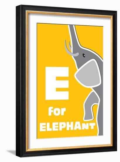 E For The Elephant, An Animal Alphabet For The Children-Elizabeta Lexa-Framed Premium Giclee Print