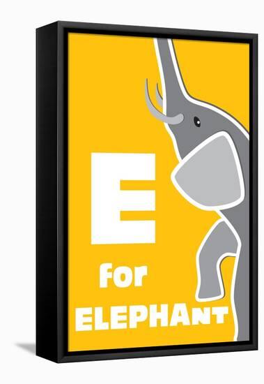 E For The Elephant, An Animal Alphabet For The Children-Elizabeta Lexa-Framed Stretched Canvas