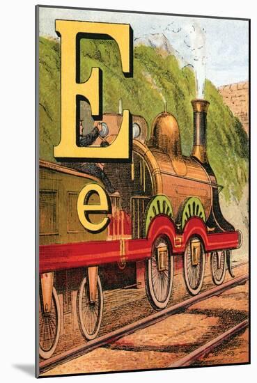 E For the Engine That's Lighted With Coke-Edmund Evans-Mounted Art Print