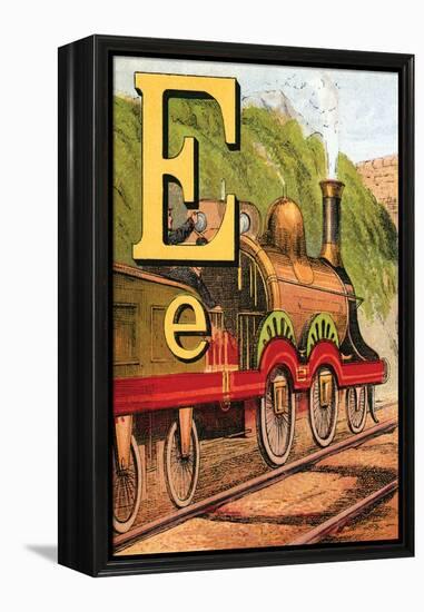 E For the Engine That's Lighted With Coke-Edmund Evans-Framed Stretched Canvas