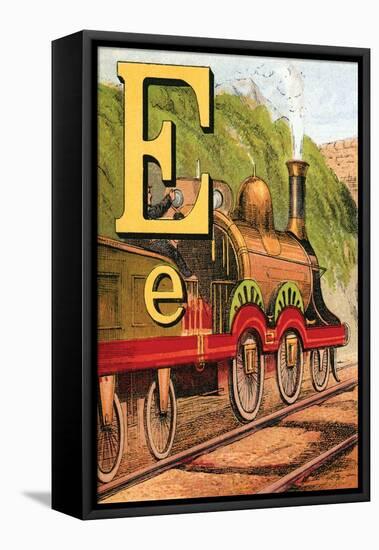 E For the Engine That's Lighted With Coke-Edmund Evans-Framed Stretched Canvas