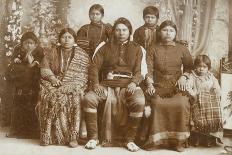 Nez Perce Family, 1900-1902-E.G. Cummings-Framed Premier Image Canvas