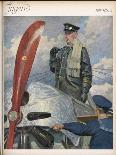 Before Take-Off a German Naval Pilot Contemplates the Mission Before Him-E. Godberson-Art Print