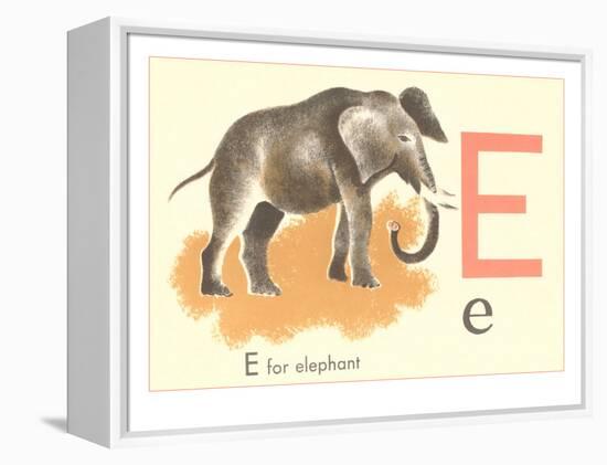 E is for Elephant-null-Framed Stretched Canvas