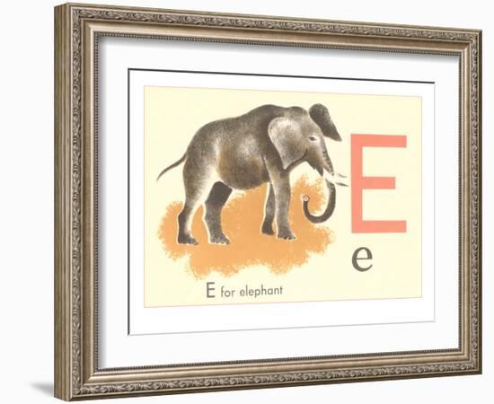 E is for Elephant-null-Framed Premium Giclee Print