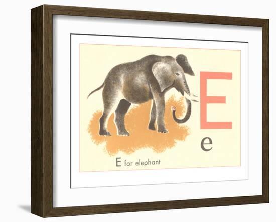 E is for Elephant-null-Framed Premium Giclee Print
